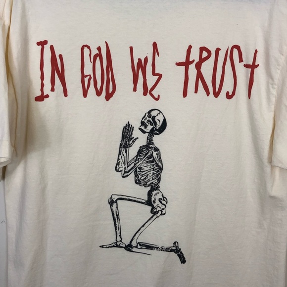 In God We Trust Oversized Graphic T-Shirt Sz M - Picture 5 of 5